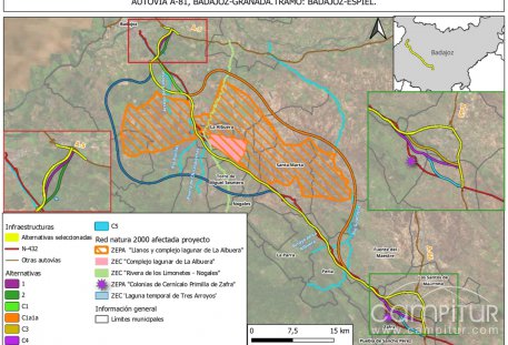La Autovía A-81 da un paso clave en su tramitación ambiental, pero deja fuera el tramo Zafra-Espiel